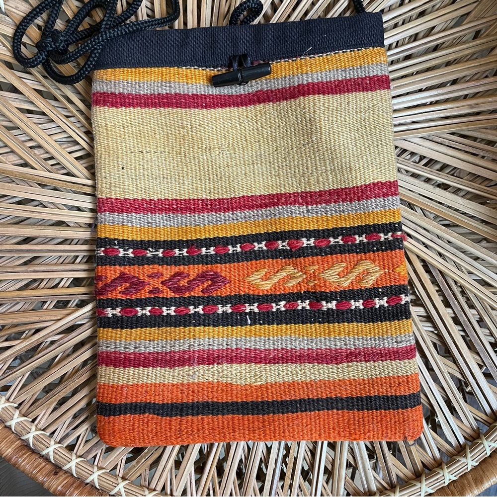 Turkish kilim rug bag